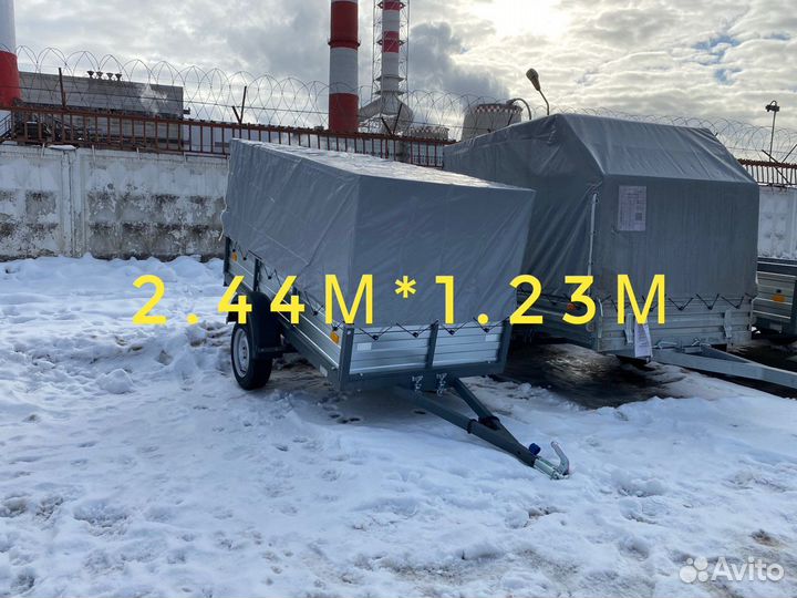Прицеп 2.5х1.23 с метровым тентом