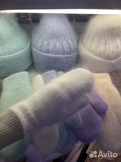 Варежки из ангоры