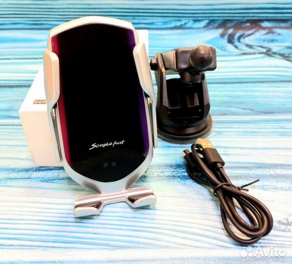 Держатель автомобильный с беспроводной зарядкой