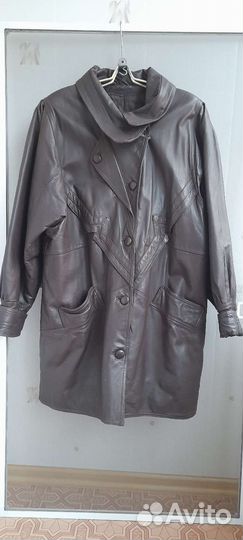 Куртка кожаная женская, размер 48-50