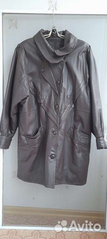 Куртка кожаная женская, размер 48-50