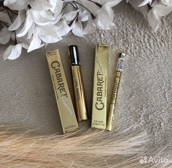 Тушь для ресниц+подводка для глаз Cabaret