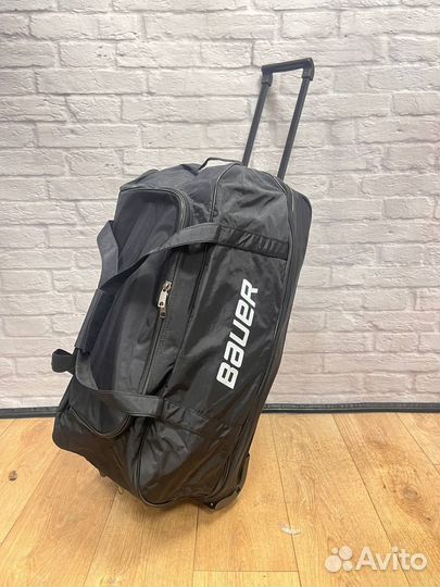 Хоккейный баул на колесах подростковый черный