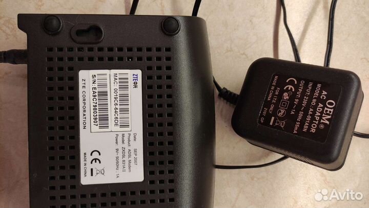 Модем ZTE zxdsl 831 All