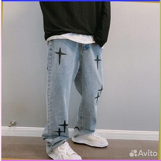 Штаны карго Y2K с крестами (39167 Art товара: )