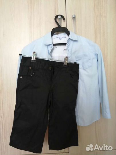 Рубашка и брюки на мальчика 128