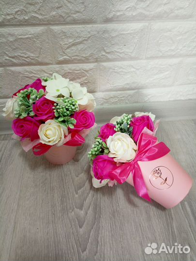 Букет из мыло на 8 марта