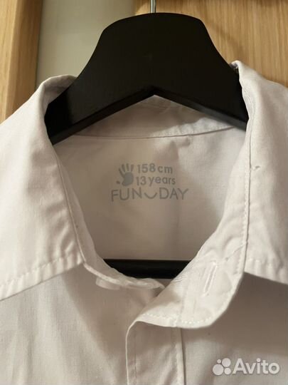 Рубашка белая размер 158