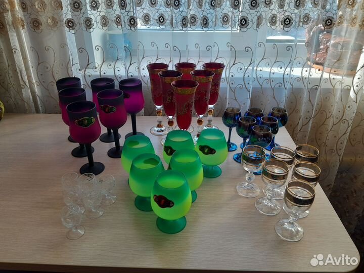 Бокалы, рюмки Богемия, хрусталь