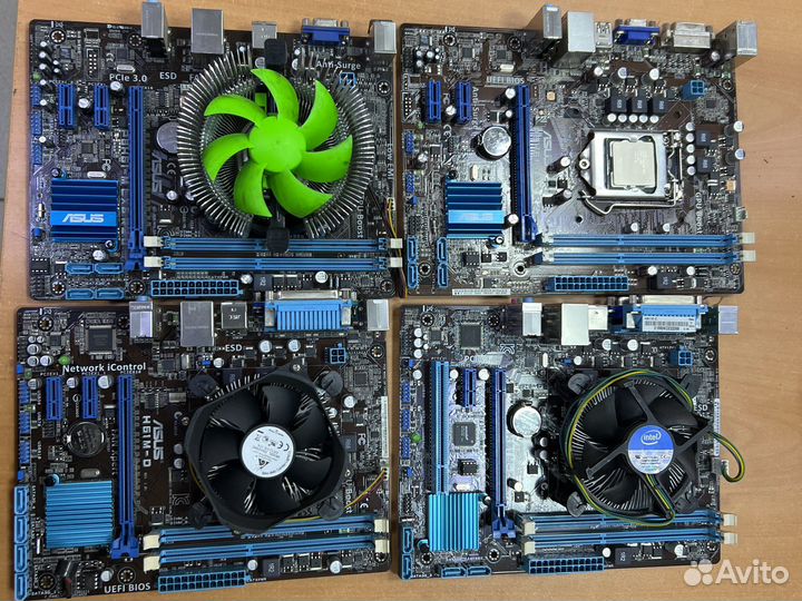 Материнская плата 1155 с процессором Pentium