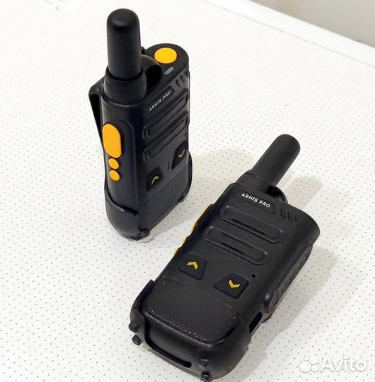 Легкая рация с наушником, комплект 2 штуки