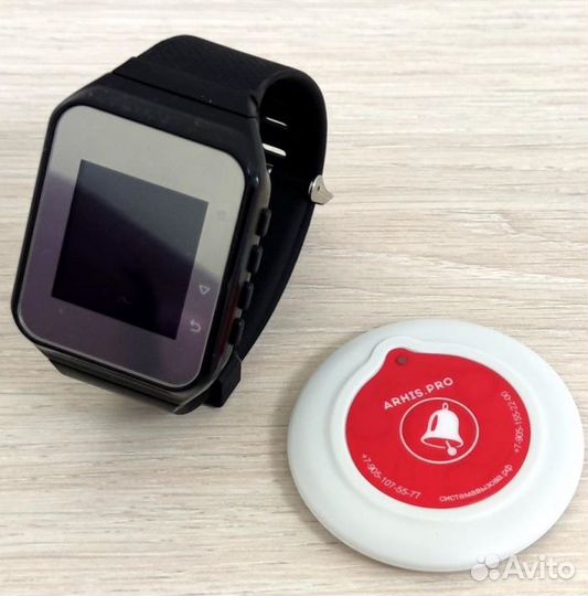 Кнопка вызова перосонала, официанта, часы пейджер