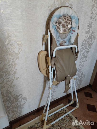 Шезлонг, качели, столик для кормления