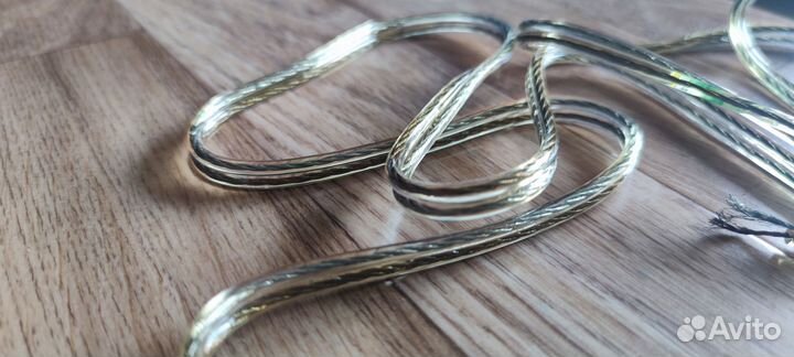 Прозрачный акустический кабель 4 метра