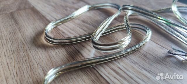 Прозрачный акустический кабель 4 метра