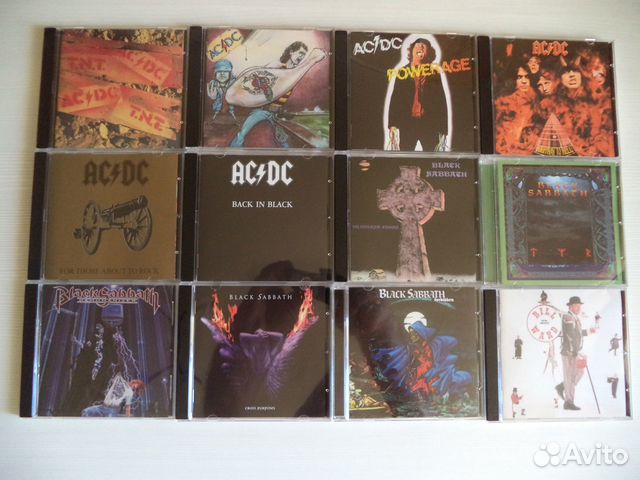 AC/DC, Black Sabbath на CD