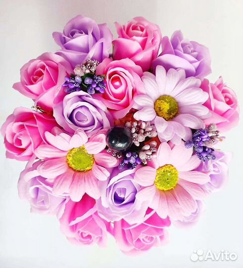 Розы из мыла