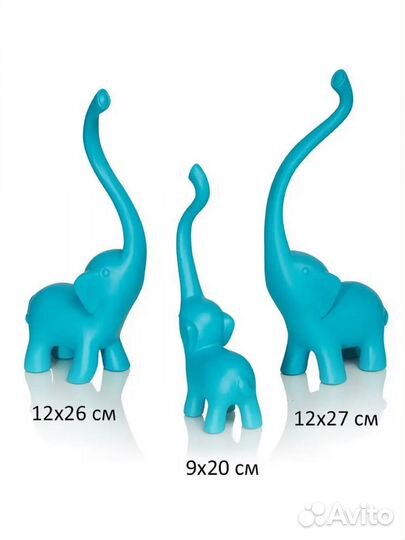 Семейство слонов керамика новый
