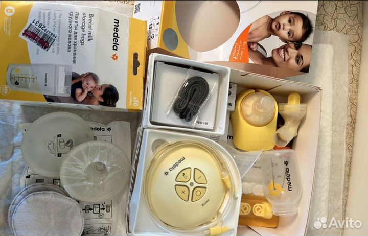 Молокоотсос medela электрический+2 сосками calma