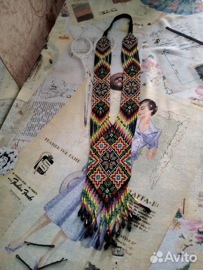 Гердан из бисера