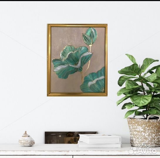 Картина Бирюзовый Лотос