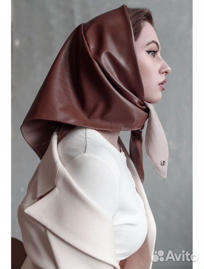 Косынка из экокожи