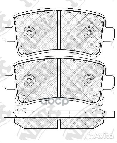 Колодки зад. opel insignia 08 PN0840 NiBK