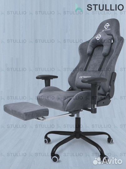 Компьютерное игровое кресло геймерское с массажем