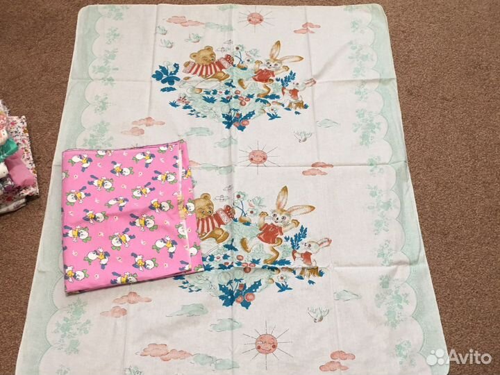 Одеяло, отрезы ситца тонкого и плотного