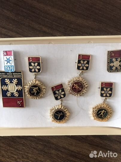 Значки Зимняя Спартакиада СССР 1974