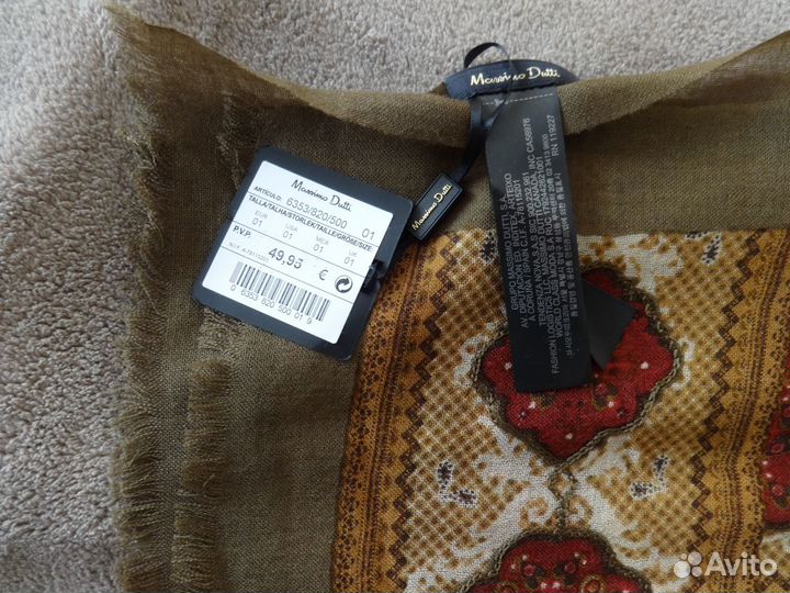 Палантин Шарф новый элегантный Massimo Dutti