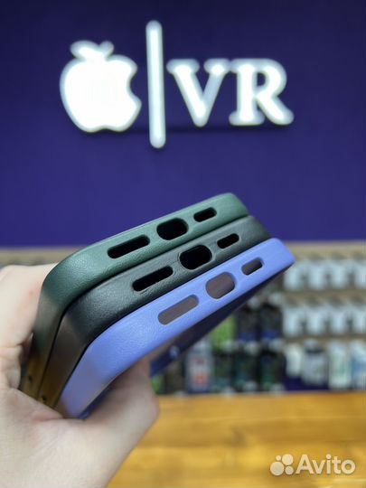 Кожаный чехол на iPhone 13 pro Max MagSafe