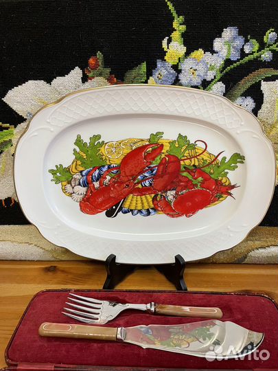 Фарфоровые блюдо,Испания