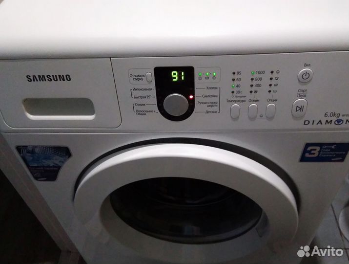 Стиральная машина Samsung, на 6 кг, б/у