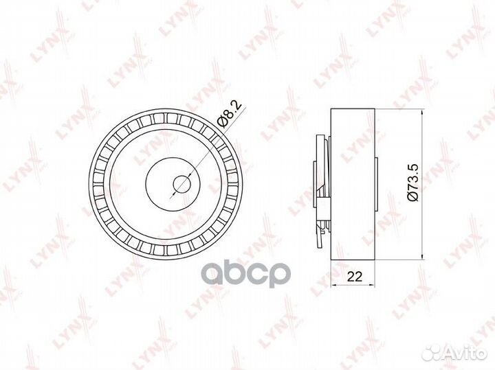 Ролик натяжной ремня грм PB1028 lynxauto