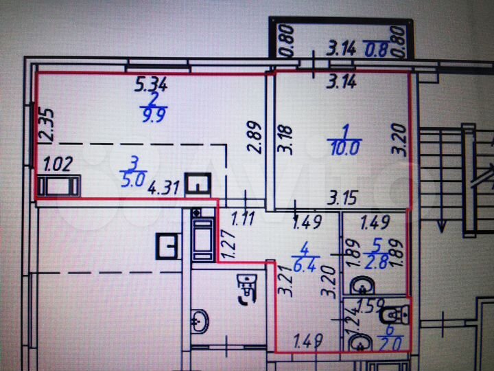 2-к. квартира, 36,1 м², 8/25 эт.