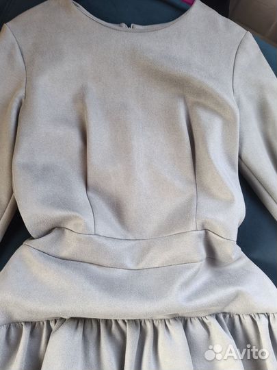 Платье замша