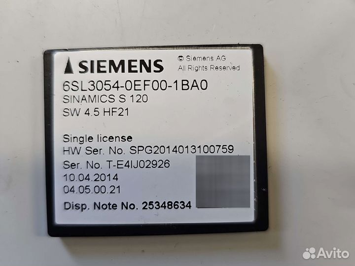 Частотные преобразователь Siemens Sinamics S120