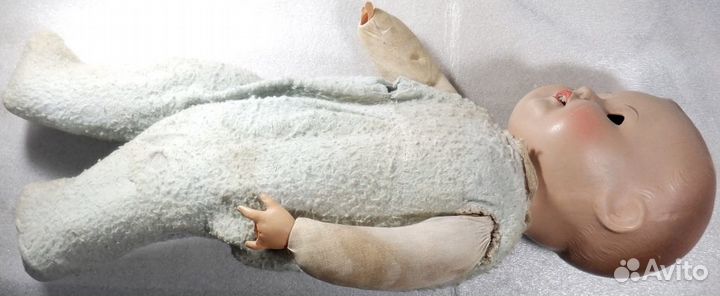 Кукла антикварная номерная набивная на реставрацию