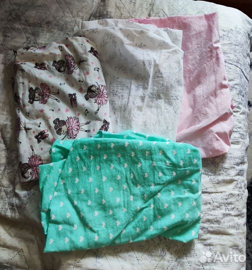 Простынь на резинке 120 60