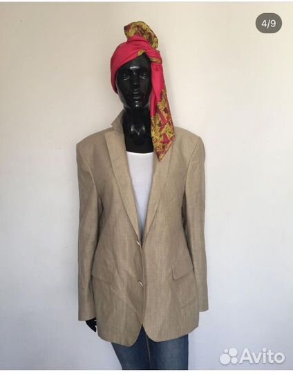 Пиджак лен.oversize.новый