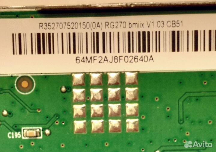 Монитор Acer RG270 bmiix плата процессора