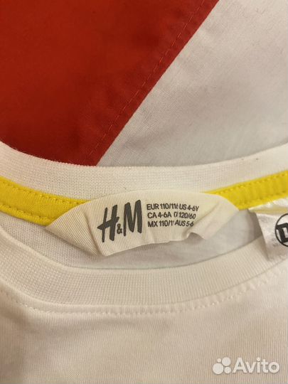 Футболка hm 116 для мальчика