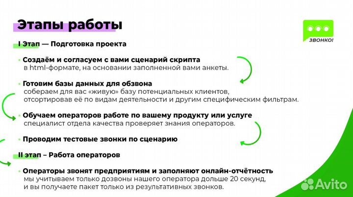 Холодные звонки по базе / Услуги колл центра