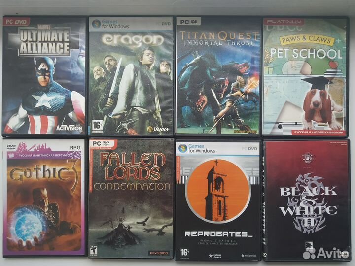 Старые игры для пк DVD (Сборники)