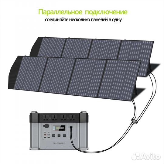 Складная Солнечная панель allpowers 100/200w