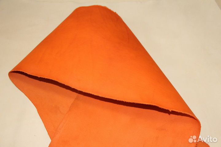 Кожа. Пола ременная оранжевая