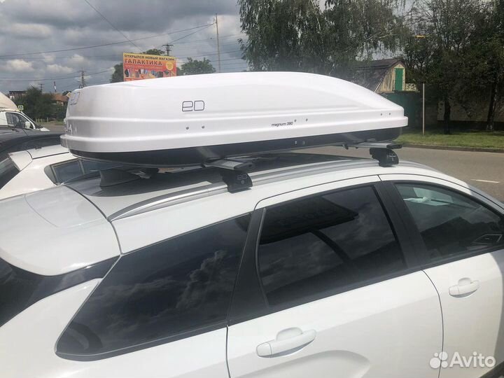 Автобокс Магнум 390 белый глянец на Vesta