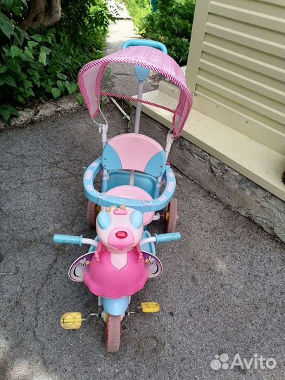 Детский велосипед с родительской ручкой