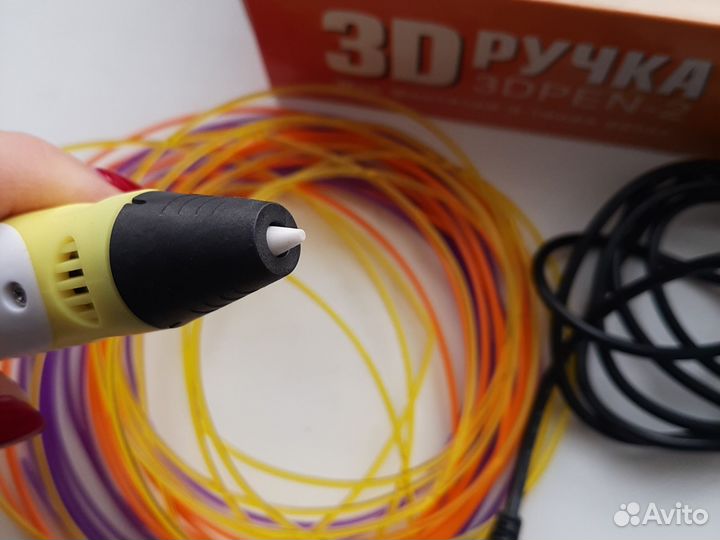 3D ручка набор с пластиком 3 цветов